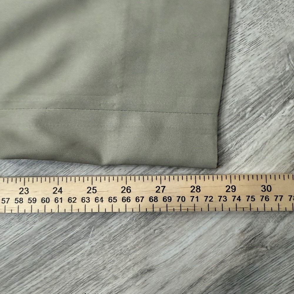 Men's Khaki Dress Pants Trousers Office Work Casual‎ Career Size 33 - Picture 4 of 5